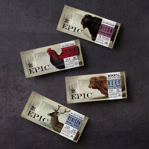 EPIC Keto and Paleo Friendly Chicken Sriracha Protein Bars Perspective: bottom
