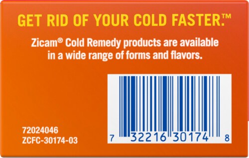 Zicam® Cold Remedy Elderberry Citrus Flavor Rapidmelts® Perspective: bottom