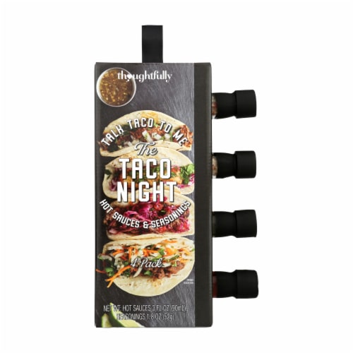 Thoughtfully Gourmet, Taco Night Seasoning and Hot Sauce Gift Set, Set of 4 Perspective: bottom