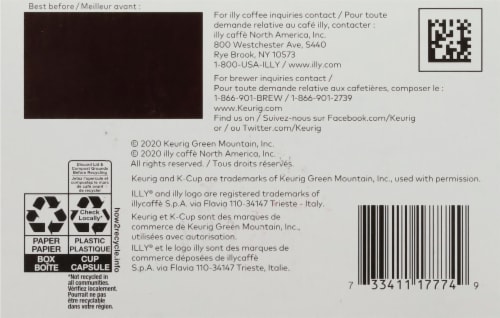 Illy Caffè Brasile Arabica Selection K-Cup Coffee Pods Perspective: bottom