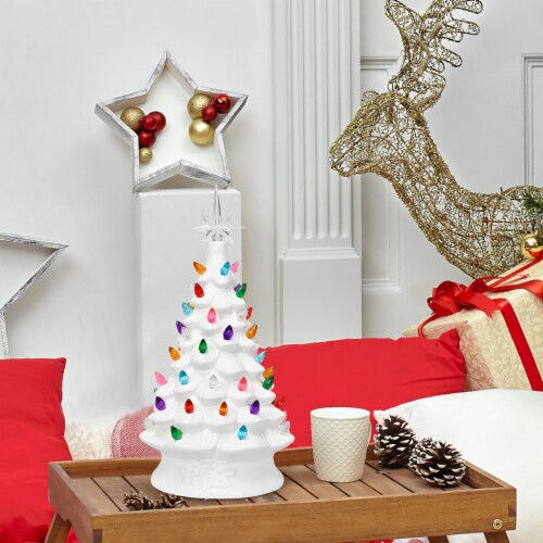 Battery operated tabletop christmas tree discount