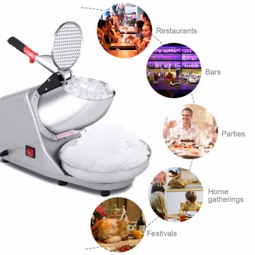 Costway Electric Ice Shaver Machine Tabletop Shaved Ice Crusher