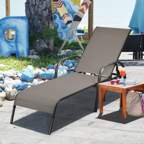Costway outdoor chaise lounge discount