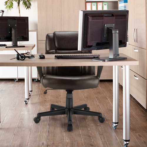 Executive Leather Office Chair Adjustable Computer Desk Chair w