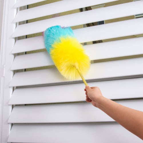 Kitchen + Home Large Static Duster - 27 Inch Electrostatic Feather Duster - Silver Perspective: bottom