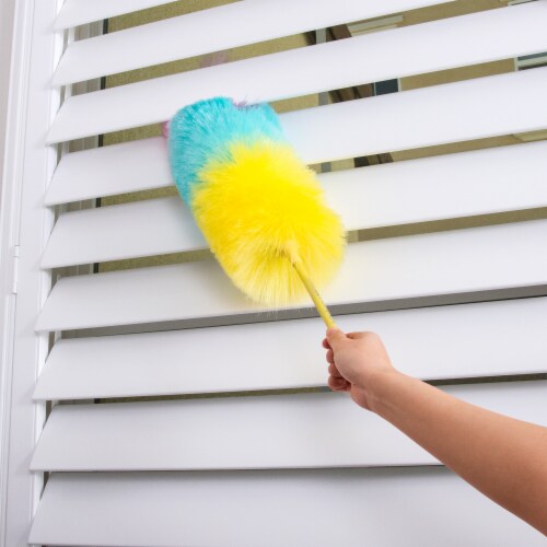 Kitchen + Home Large Static Duster - 27 Inch Electrostatic Feather Duster - Sapphire Perspective: bottom