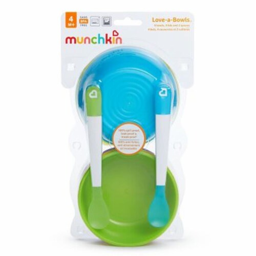 Munchkin Love-a-Bowls™ 10-Piece Bowl and Spoon Set Perspective: bottom
