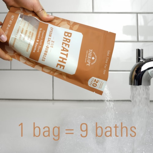 Village Naturals Therapy® Cold and Allergy Foaming Body Soak Perspective: bottom