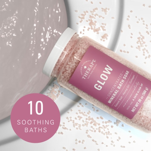 Village Naturals Therapy® Glow Concetrated Mineral Bath Soak Perspective: bottom