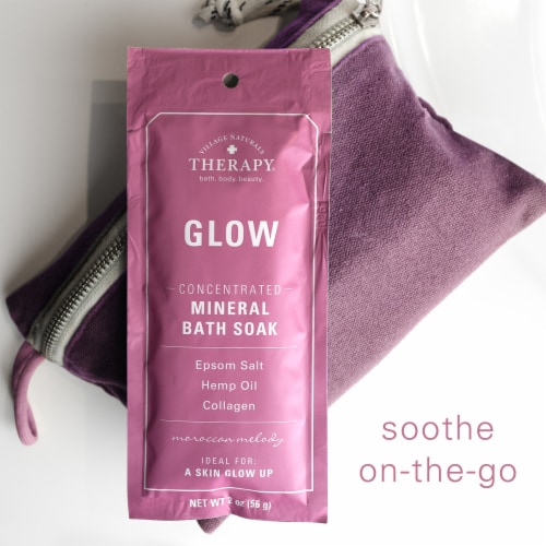 Village Naturals Therapy® Glow Concetrated Mineral Bath Soak Perspective: bottom