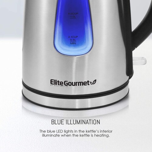 ELITE PLATINUM EKT-1271 1.7L CORDLESS ELECTRIC GLASS KETTLE, 1 each - Fry's  Food Stores