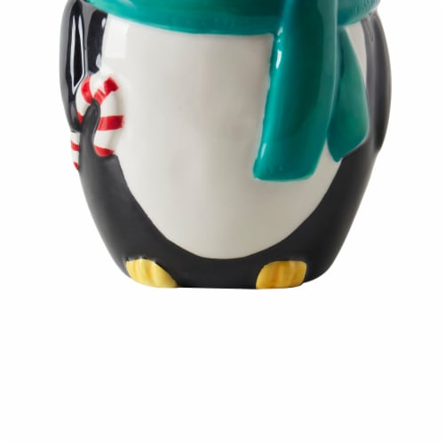 VCNY Holiday Penguin Ceramic Lotion Pump Perspective: bottom