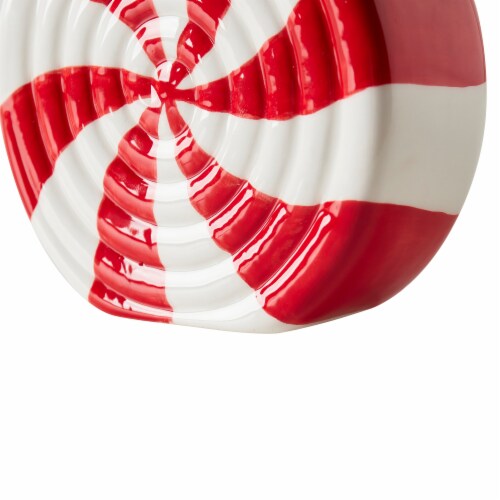 VCNY Holiday Peppermint Ceramic Lotion Pump Perspective: bottom