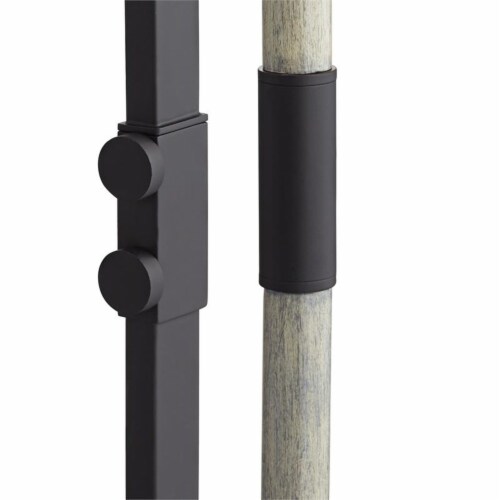 Pacific Coast Lighting Alden 64.12  Long Handle Metal Floor Lamp in Black Perspective: bottom