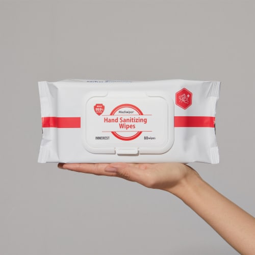 Mediwiper Gentle Hand Sanitizer Wipes (400 Wipes, 80ct x5pks) Perspective: bottom