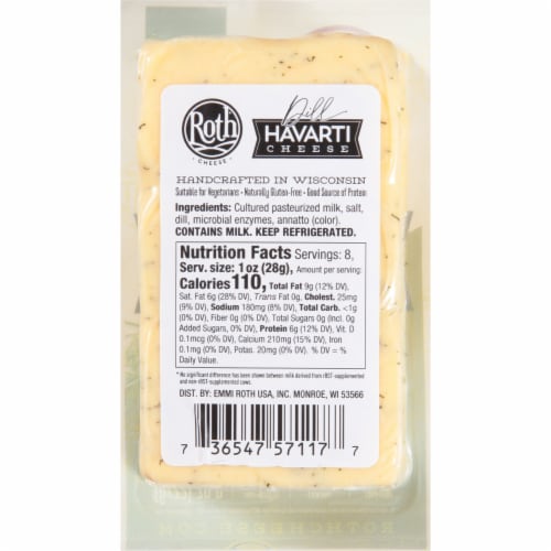 Roth Dill Havarti Cheese Perspective: bottom