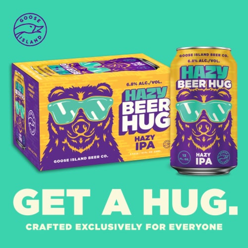 Goose Island Hazy Beer Hug IPA Perspective: bottom
