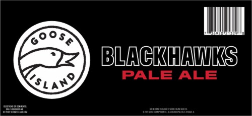 Goose Island Blackhawks Pale Ale Perspective: bottom