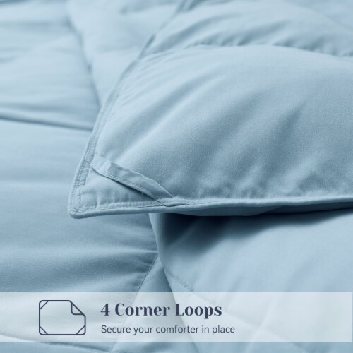 Lightweight King Size Down Blanket Steel Blue 95 Feather Fiber Comforter King lightweight King Soopers