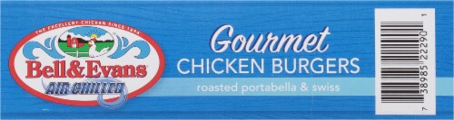 Bell & Evans® Air Chilled Gourmet Chicken Burgers With Mushrooms & Swiss Cheese Perspective: bottom