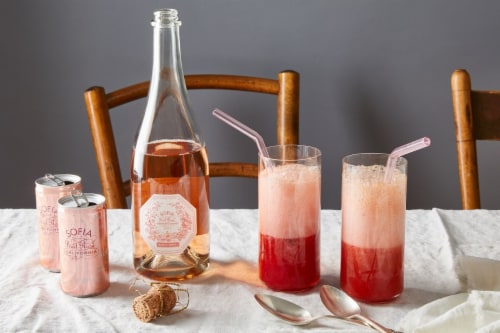 Sofia Mini Brut Rose Sparkling Wine Perspective: bottom