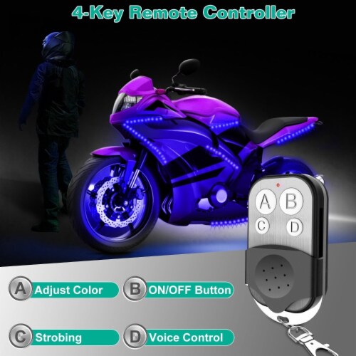 Motorcycle LED Light Kit - Multi-Color