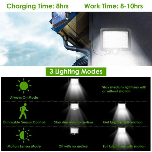 56 LEDs Outdoor Solar Security Light Flood Light Wall Solar Lamp