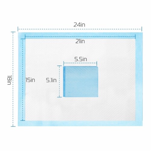 50Pcs Set Dog Training Pads Puppy Pee Pads Cat Wee Mats Potty Train Perspective: bottom