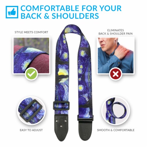 Starry night clearance guitar strap