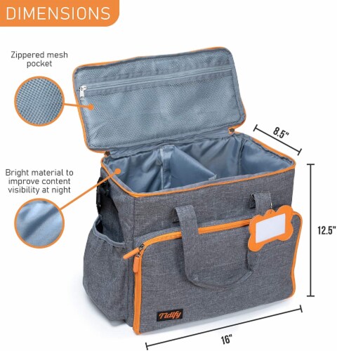 Tidify Dog Travel Bag Overnight Accessories Organizer Pet