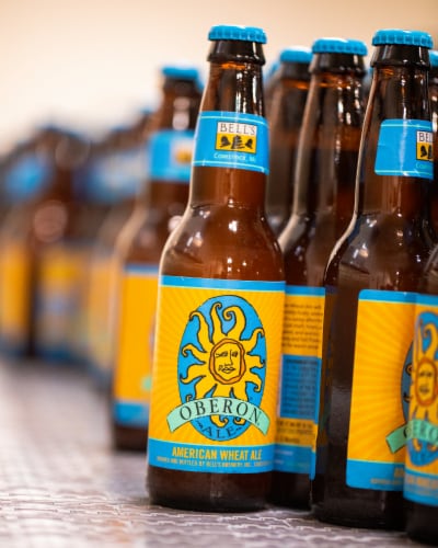 Bell's Oberon Wheat Ale Craft Beer Perspective: bottom