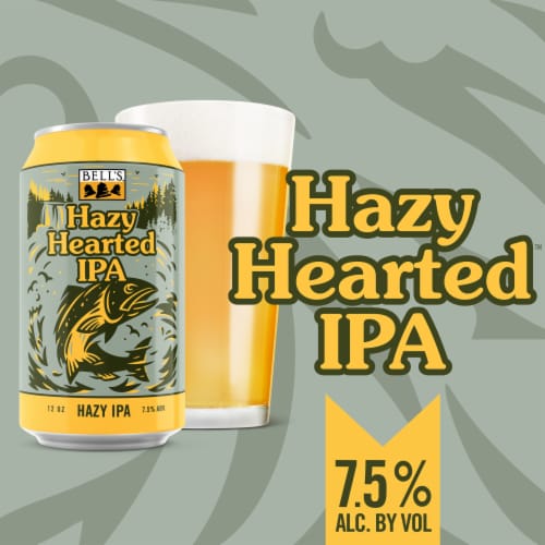 Bell's® Hazy Hearted™ IPA Craft Beer Perspective: bottom