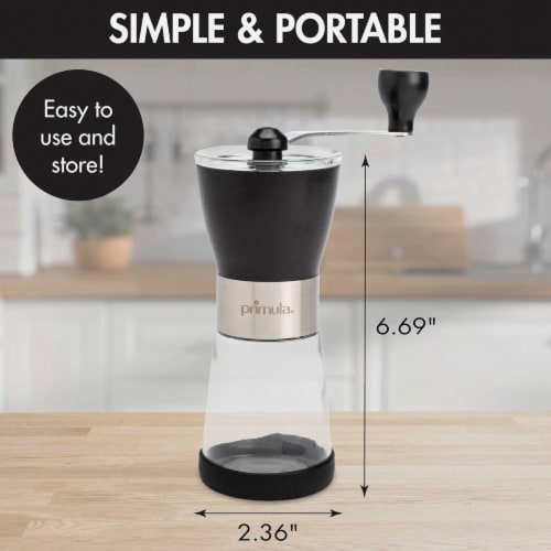 Primula® Black Manual Coffee Grinder Perspective: bottom