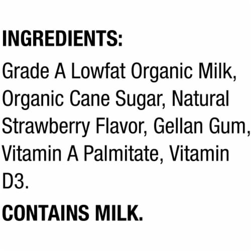 Horizon Organic 1% Lowfat Strawberry Milk Perspective: bottom