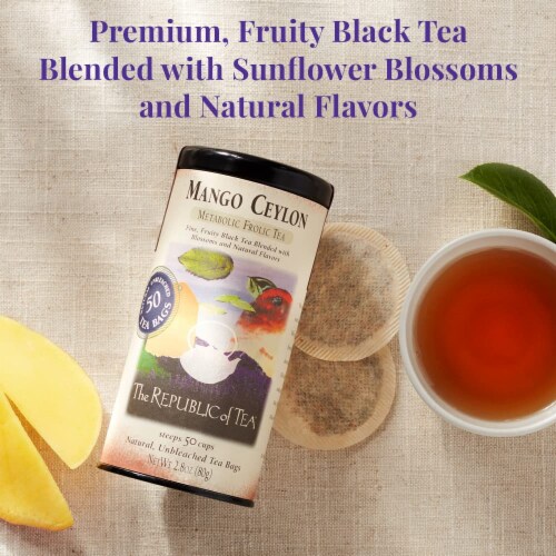 Mango Ceylon Black Tea Bags Perspective: bottom
