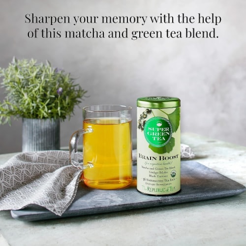 The Republic of Tea® Brain Boost Super Green Tea® Bags Perspective: bottom