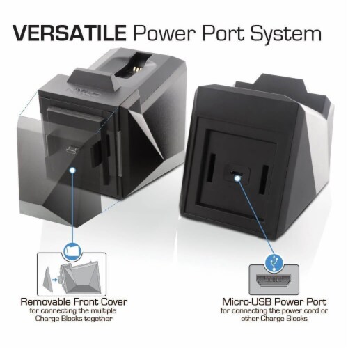 NYKO Charge Block Duo for PlayStation 4 Perspective: bottom
