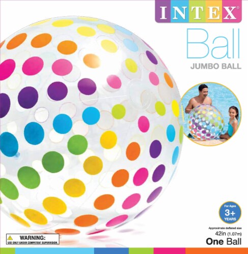 Intex Jumbo Inflatable Big Panel Colorful Giant Beach Ball Set of 2 59065EP 2 Piece Kroger