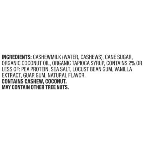 So Delicious Dairy Free Very Vanilla Cashew Milk Frozen Dessert Carton Perspective: bottom