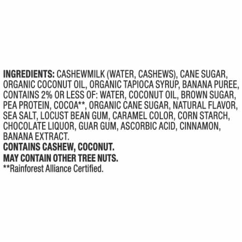 So Delicious Dairy Free Chocolate Drizzled Banana Fosters Cashew Milk Frozen Dessert Carton Perspective: bottom
