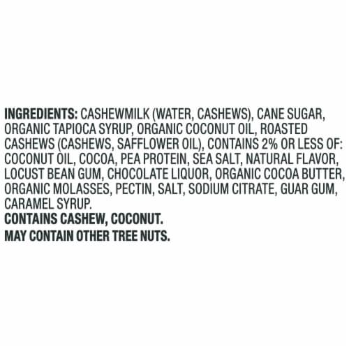 So Delicious Dairy Free Salted Caramel Cluster Cashew Milk Frozen Dessert Carton Perspective: bottom