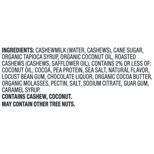 So Delicious Dairy Free Salted Caramel Cluster Cashew Milk Frozen Dessert Carton Perspective: bottom