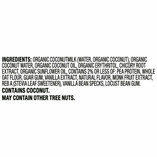 So Delicious Dairy Free No Sugar Added Vanilla Bean Coconut Milk Frozen Dessert Carton Perspective: bottom