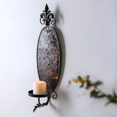 Mosaic wall sconce candle holders hotsell