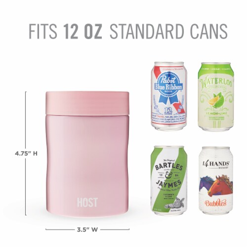 Stay-Chill Standard Can Cooler in Peony Pink by HOSTÂ® Perspective: bottom