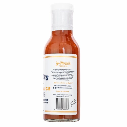 Yo Mama's Foods Gourmet Keto Buffalo Dipping, Marinade & Wing Sauce - 13.75oz - Pack of 1 Perspective: bottom
