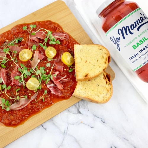 Yo Mama's Foods Keto Tomato Basil Pasta and Spaghetti Sauce - Pack of - 3 Perspective: bottom