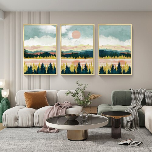 Framed Canvas Wall Paintings Graphic