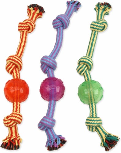 Mammoth® Flossy Chews® 11 in Extra 3 Knot Tug Dog Toy Perspective: bottom