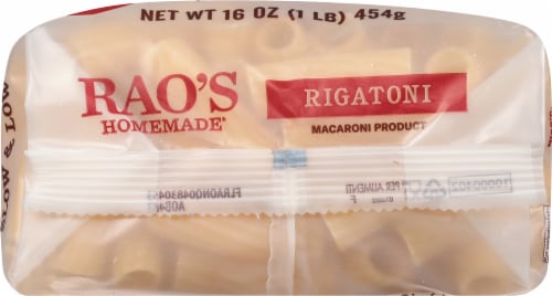 Rao's Homemade® Rigatoni Pasta Noodles Perspective: bottom